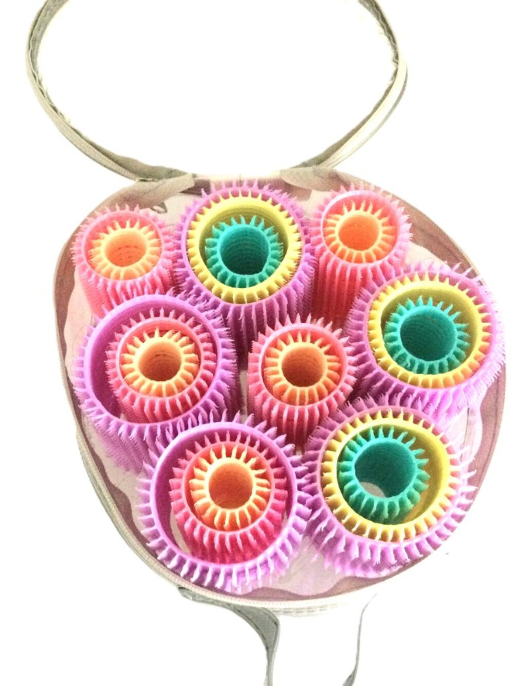 Vintage Sally Beauty Multi Size Velcro Hair Roller Set 21 Pc with Original Case - Picture 6 of 6